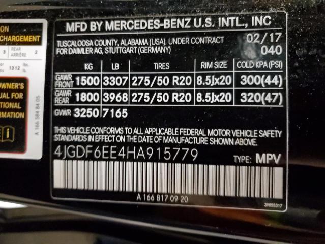 VIN 4JGDF6EE4HA915779 2017 MERCEDES-BENZ GLS-CLASS no.14