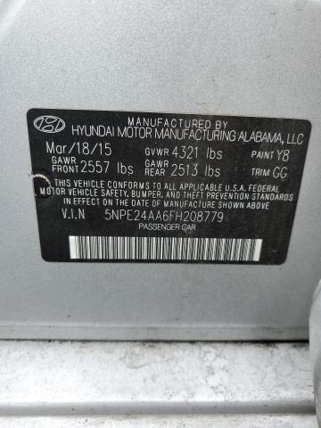 5NPE24AA6FH208779 Hyundai SONATA ECO