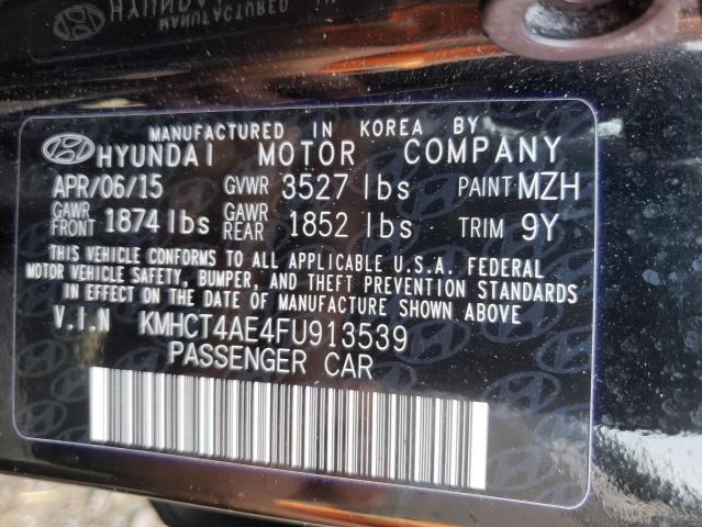 KMHCT4AE4FU913539 Hyundai ACCENT GLS
