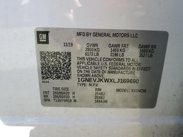 1GNEVJKWXLJ169690 Chevrolet Traverse R 14