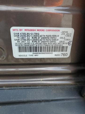 2016 Mitsubishi Outlander Se VIN: JA4AD3A39GZ006043 Lot: 72408503