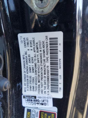 2HGFG3B80EH502179 Honda CIVIC EX