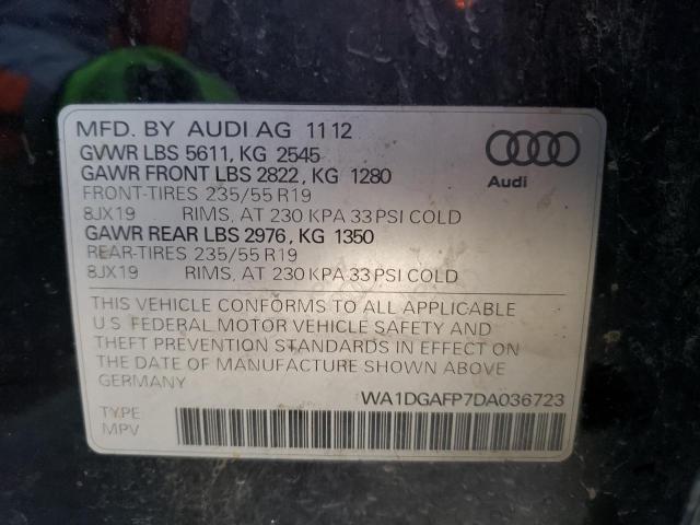 VIN WA1DGAFP7DA036723 2013 Audi Q5, Premium Plus no.12