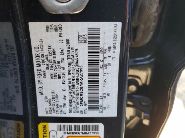 3FMCR9C67MRA27995 Ford Bronco Sport Outer Banks