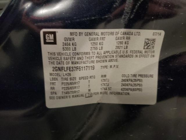 2GNFLFE37F6117119 | 2015 CHEVROLET EQUINOX LT