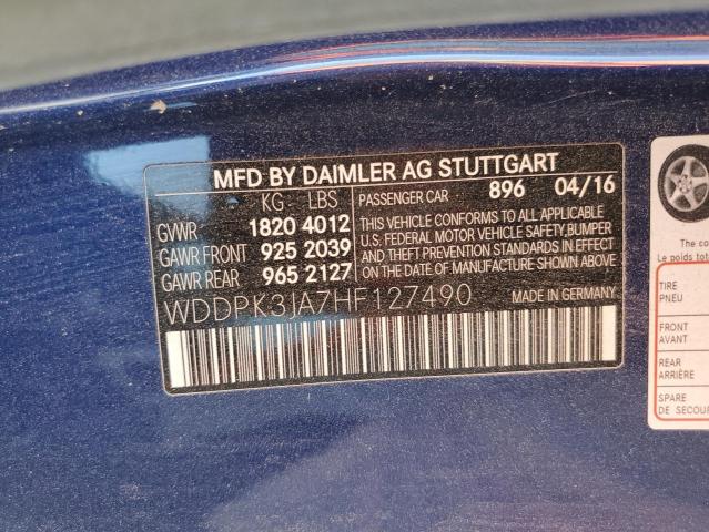 WDDPK3JA7HF127490 Mercedes-Benz Slc 300