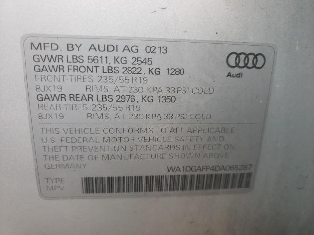 VIN WA1DGAFP4DA065287 2013 Audi Q5, Premium Plus no.14