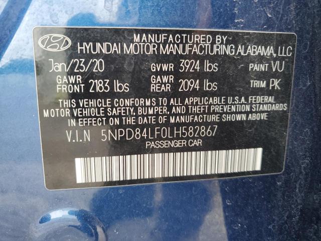 5NPD84LF0LH582867 Hyundai Elantra SE 12