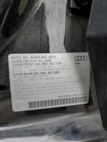 VIN WA1UFAFL1DA128314 2013 Audi A4, Premium Plus no.12