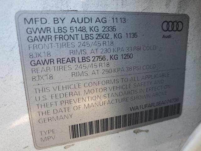 WA1UFAFL6EA074736 2014 AUDI A4 - Image 12