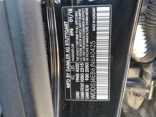 WDDSJ4EB6JN640425 Mercedes-Benz CLA 250