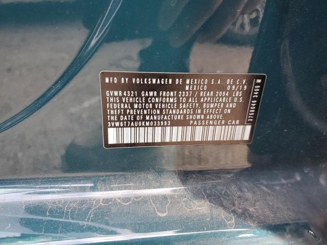  VOLKSWAGEN GTI 2019 Зелений