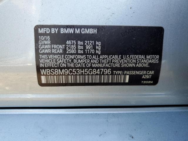 WBS8M9C53H5G84796 2017 BMW M3, photo no. 12