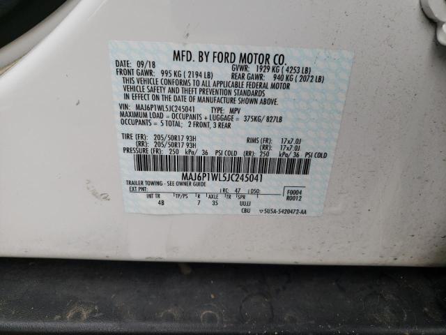 MAJ6P1WL5JC245041 Ford Ecosport Titanium