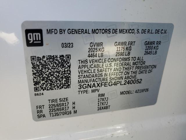 3GNAXFEG4PL240052 | 2023 CHEVROLET EQUINOX LS