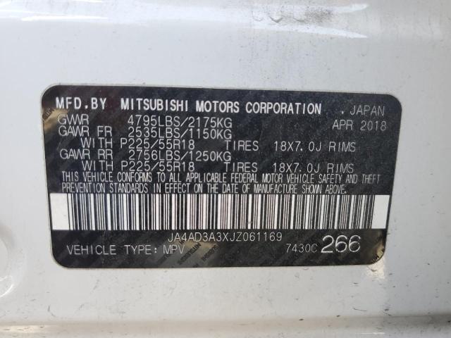 2018 MITSUBISHI OUTLANDER - JA4AD3A3XJZ061169