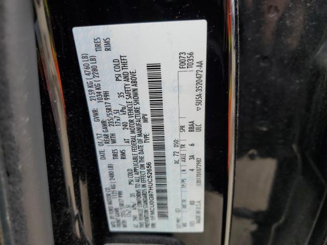 1FMCU0G97HUC52656 Ford ESCAPE SE