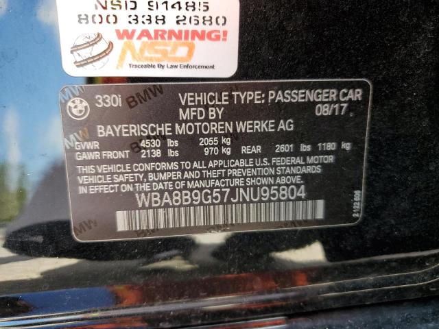 2018 BMW 330 I - WBA8B9G57JNU95804