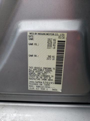 1N4AL3AP9GN370195 Nissan ALTIMA 2.5