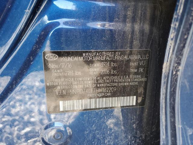 2017 HYUNDAI ELANTRA SE - 5NPD74LF7HH162209