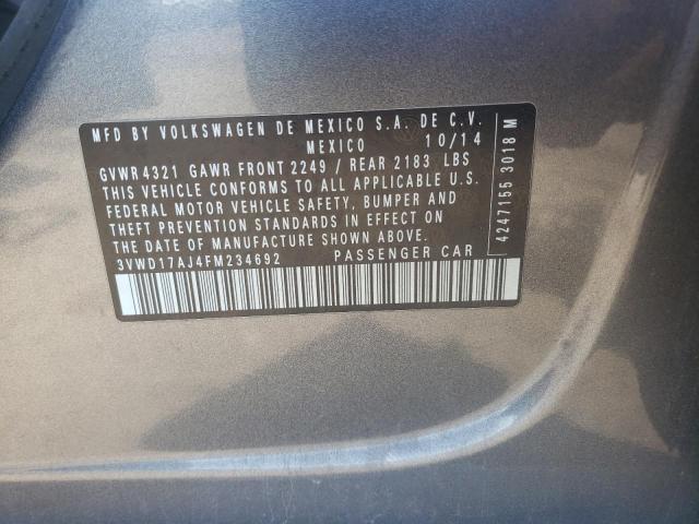 2015 VOLKSWAGEN JETTA SE - 3VWD17AJ4FM234692