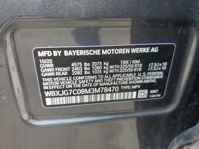 WBXJG7C08M3M78470 BMW X1 Sdrive28i