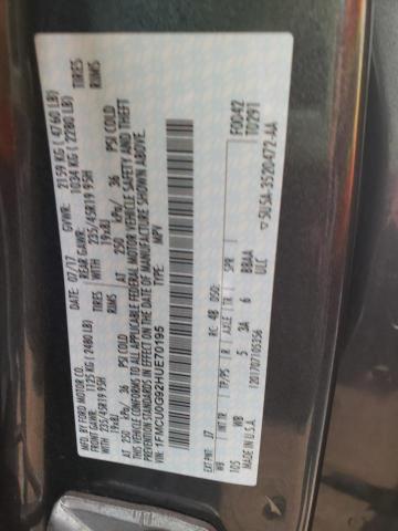 1FMCU0G92HUE70195 Ford ESCAPE SE