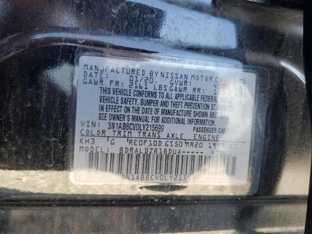 3N1AB8CV0LY215699 Nissan SENTRA SV