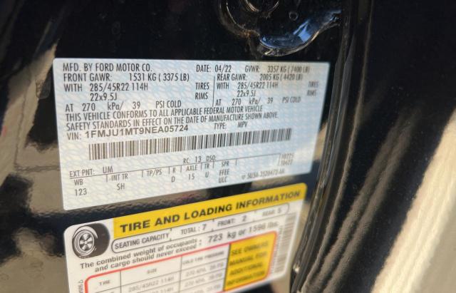 1FMJU1MT9NEA05724 Ford Expedition Platinum