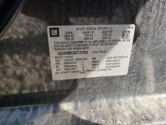 2016 CHEVROLET SILV1500 4 1GCVKREC9GZ107559