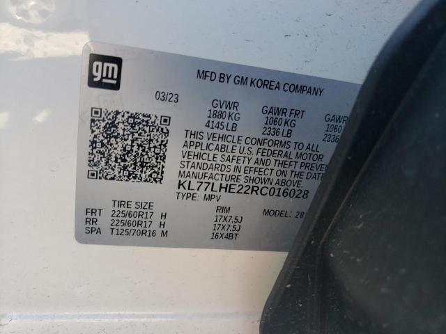 2024 CHEVROLET TRAX 1LT - KL77LHE22RC016028