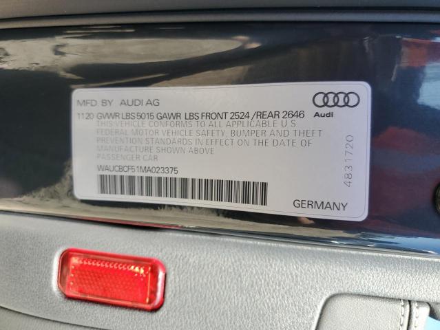 WAUCBCF51MA023375 2021 AUDI A5, photo no. 12