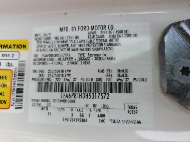 1FA6P8TH3H5317572 Ford MUSTANG