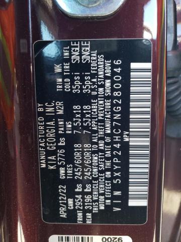 2022 KIA TELLURIDE - 5XYP24HC7NG280046