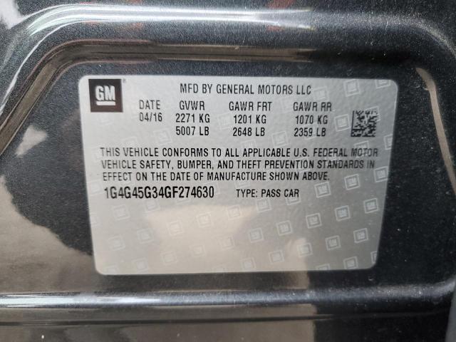 2016 BUICK LACROSSE S - 1G4G45G34GF274630