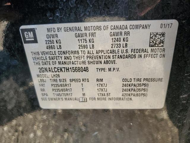 2GNALCEK7H1568048 2017 Chevrolet Equinox Lt