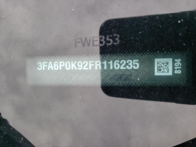 3FA6P0K92FR116235 Ford Fusion Titanium