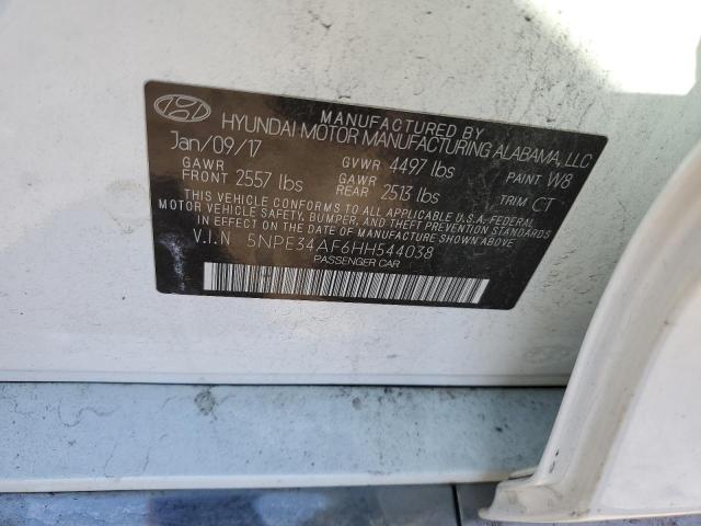 2017 HYUNDAI SONATA SPO - 5NPE34AF6HH544038