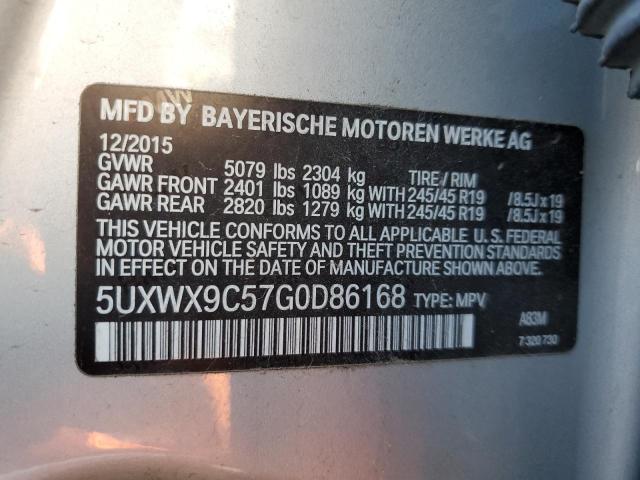 5UXWX9C57G0D86168 BMW X3 Xdrive28i