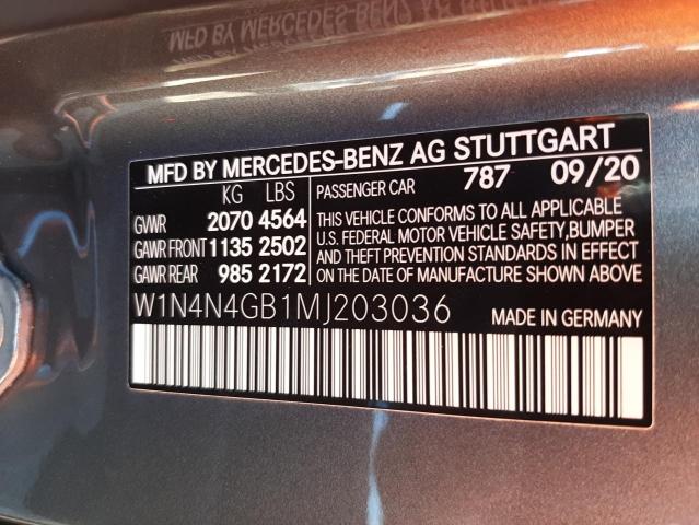 W1N4N4GB1MJ203036 Mercedes-Benz GLA 250