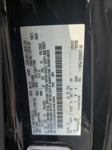 1FMCU0GDXHUA81650 Ford ESCAPE SE