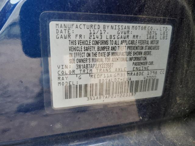 3N1AB7AP2JY223587 Nissan SENTRA S