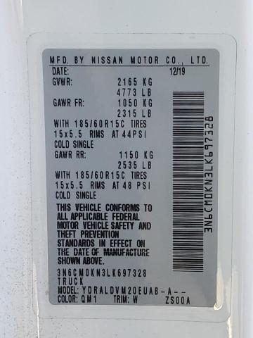 3N6CM0KN3LK697328 Nissan NV200 2.5S