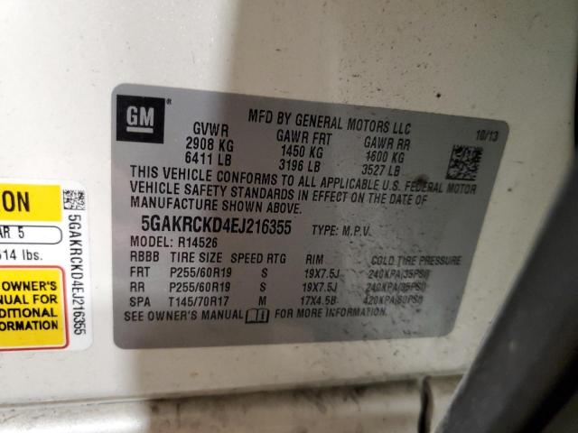 5GAKRCKD4EJ216355 Buick Enclave