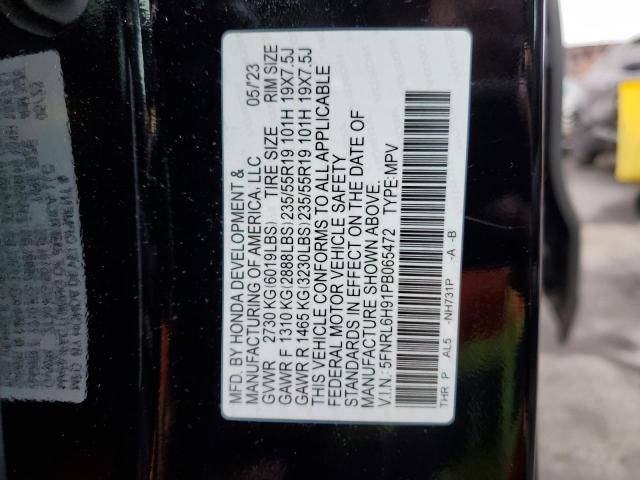 5FNRL6H91PB065472 Honda Odyssey Elite