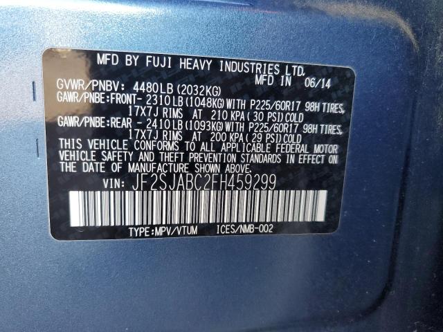 JF2SJABC2FH459299 Subaru Forester 2.5i