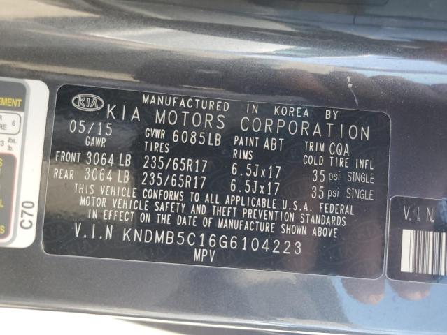 KNDMB5C16G6104223 KIA SEDONA LX