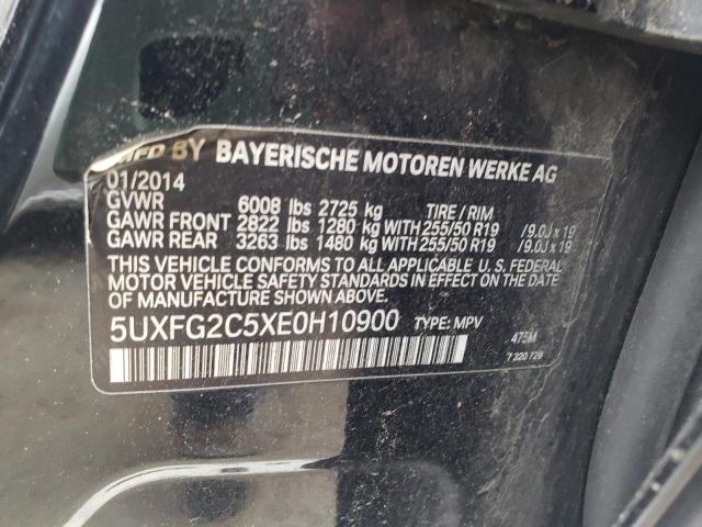 VIN 5UXFG2C5XE0H10900 2014 BMW X6, Xdrive35I no.12