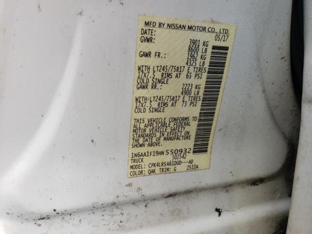1N6AA1F19HN550932 Nissan TITAN XD S