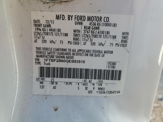 1FTBF2B60GEB83515 Ford F250 Super Duty